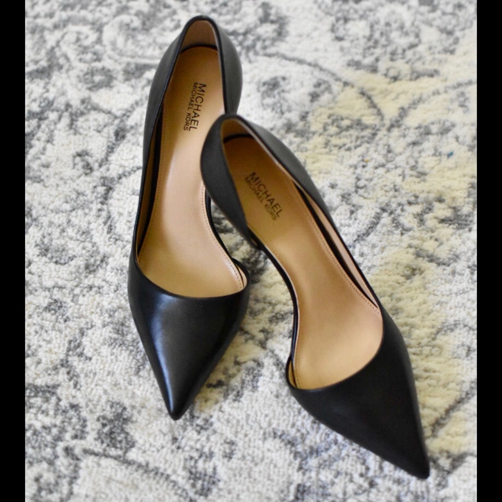 Michael Kors Black Pointy Heels